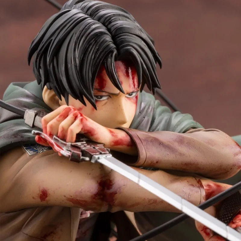 Kotobukiya – Attaque sur Titan Levi Ackerman Battle Damaged – Figurine 18 cm
