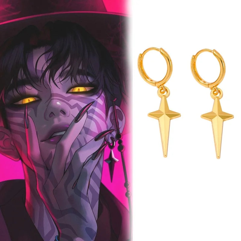 Collier Métal Coeur Démon Pendentif H Couple Kpop Idol