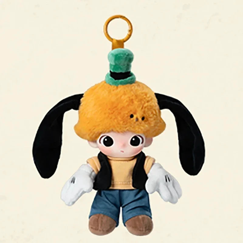 POP MART DIMOO WORLD x DISNEY Serie – Vinyl-Plüsch-Schlüsselanhänger in Überraschungsboxen, Kawaii-Anime-Figur, Überraschungskiste