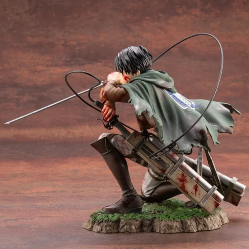 Kotobukiya – Attaque sur Titan Levi Ackerman Battle Damaged – Figurine 18 cm