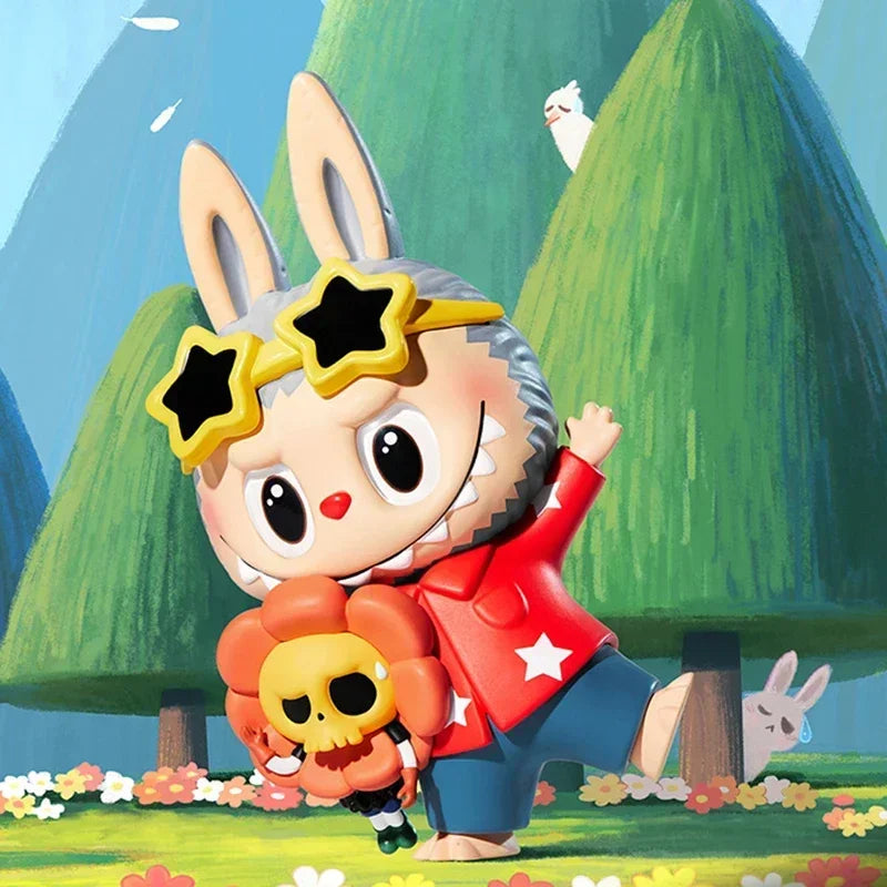 POP MART main dans la main série boîte aveugle jouets Kawaii Anime figurine Surprise boîte mystère poupées filles cadeau