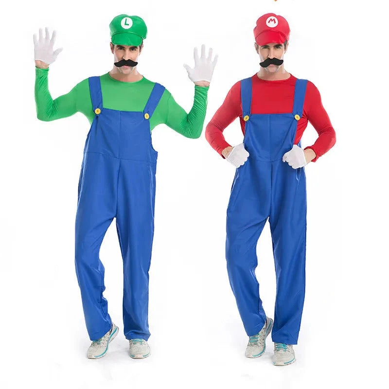 Kostüm im Super Mario-Stil – Set für Herren (Erwachsene)