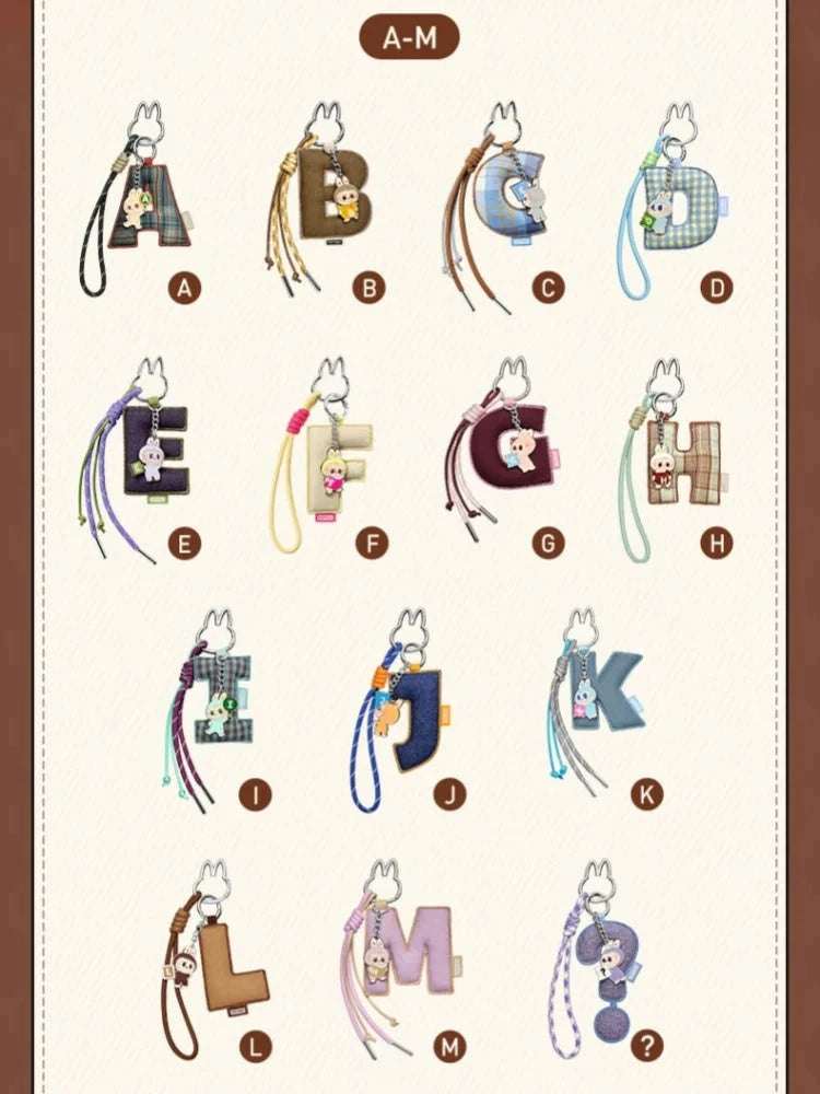 POPMART Monsters Brooch for Love Series Letter Pendant Blind Box Guess Bag Mystery Box Toys Doll Anime Figure Ornaments Gift