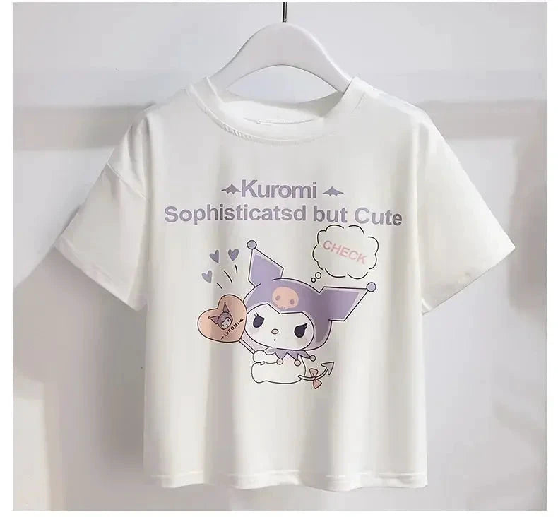 Kuromi – Ensemble T-shirt et jupe