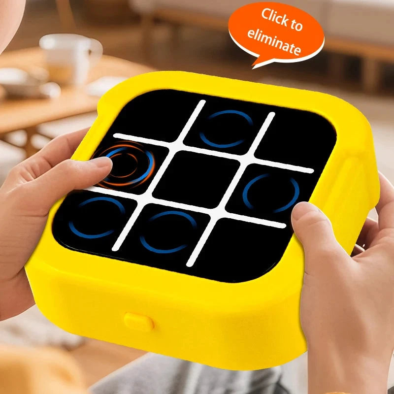 1 Stück elektronisches Tic-Tac-Toe-Schachbrett, multifunktionales Lernspielzeug für Kinder, interaktives Denkspiel, Spaß für Eltern und Kinder