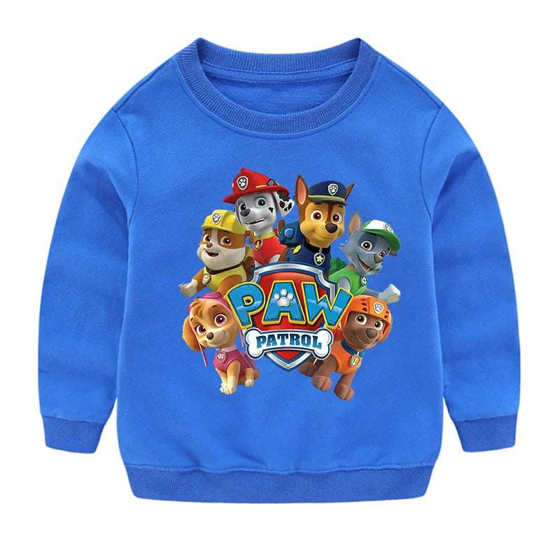 Sweat-shirt à capuche pour Sport, mignon, Paw Patrol, décontracté, dessin animé Paw Patrol, Patchwork, pull, automne, vêtements de Sport, cadeaux d'anniversaire, 2024
