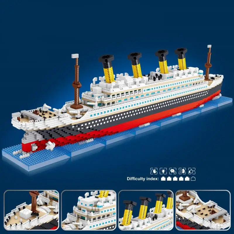 Titanic Croisière Édition Prestige Briques Miniatures Pour Enfants Somptueuse Construction 4 404 Pièces by Mon Labubu