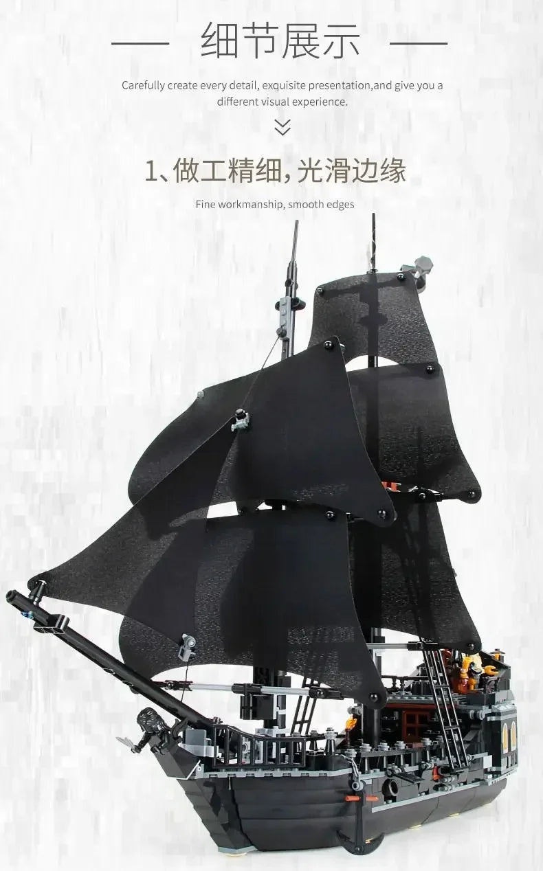 Briques De Construction De Bateau Collection Pirates Créatifs Édition Limitée Échelle 1 Sur 1 Pour Enfants Et Adultes by Mon Labubu