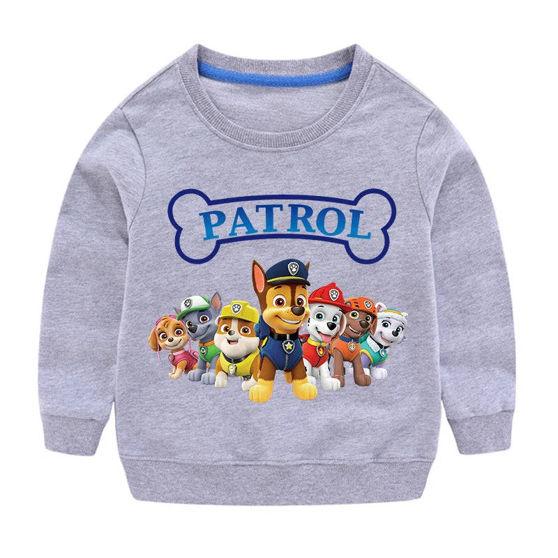 Sweat-shirt à capuche pour Sport, mignon, Paw Patrol, décontracté, dessin animé Paw Patrol, Patchwork, pull, automne, vêtements de Sport, cadeaux d'anniversaire, 2024