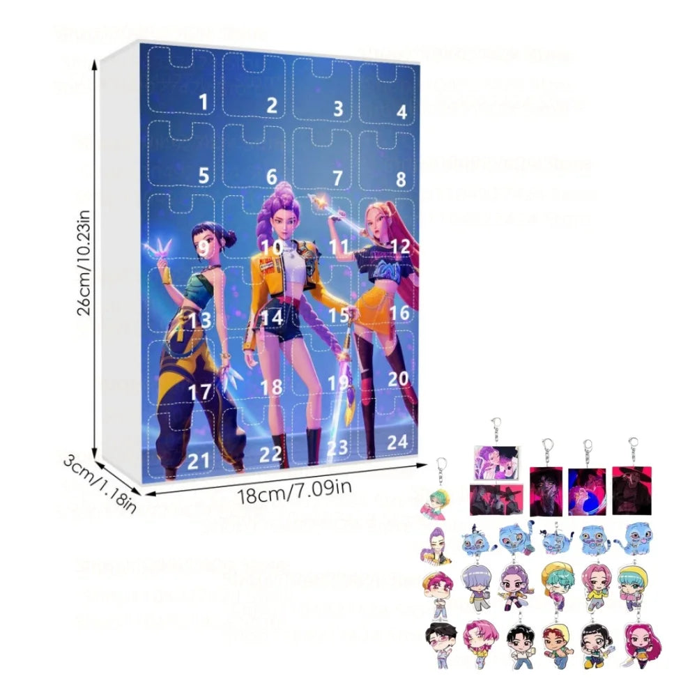 Demon Hunters Calendrier de l'Avent Acrylique Limitée by Mon Labubu