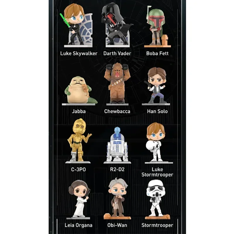 POP MART Star Wars série boîte aveugle devinez sac boîte mystère jouets poupée mignon Anime Figure ornements cadeau