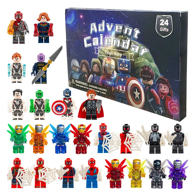 Marvel Disney Calendrier De L Avent 24 Figurines Super Héros Édition Noël Exclusif by Mon Labubu