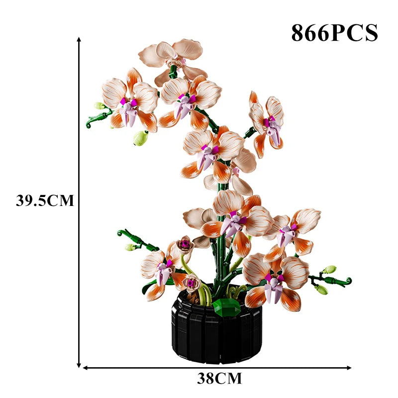 Mon Bubu Kawaii – Blocs de Construction Fleurs en Pot – Coffret Cadeau