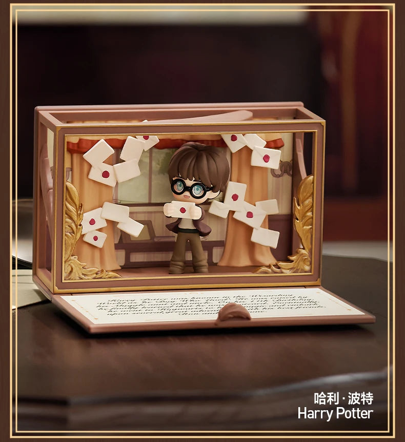POPMART Harry Potter Poudlard série biographique boîte aveugle devinez sac jouets originaux poupée mignon Anime Figure ornements cadeau