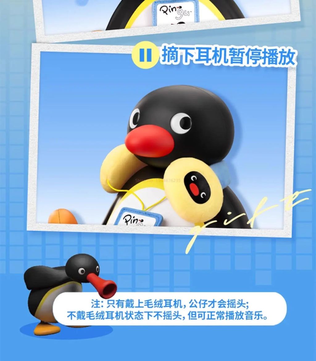 Herocross Haut-Parleur Bluetooth Pingu Peluche Magnétique Édition Limitée Collection Kawaii by POP MART INTERNATIONAL GROUP LIMITED