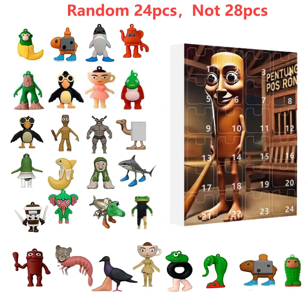 Brainrot Italien Calendrier Avent Acryliques Figurines Exclu by Mon Labubu