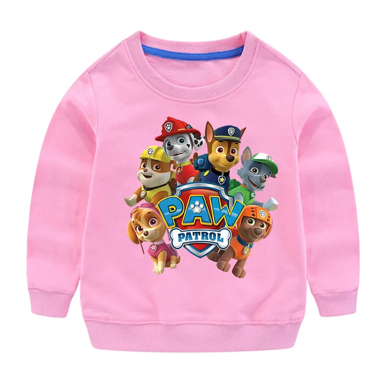 Sweat-shirt à capuche pour Sport, mignon, Paw Patrol, décontracté, dessin animé Paw Patrol, Patchwork, pull, automne, vêtements de Sport, cadeaux d'anniversaire, 2024