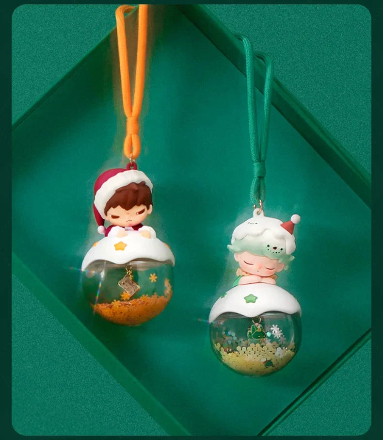 Pop Mart Apple Of My Eye Déco Noël Lumineuse Ruban Rouge Profond