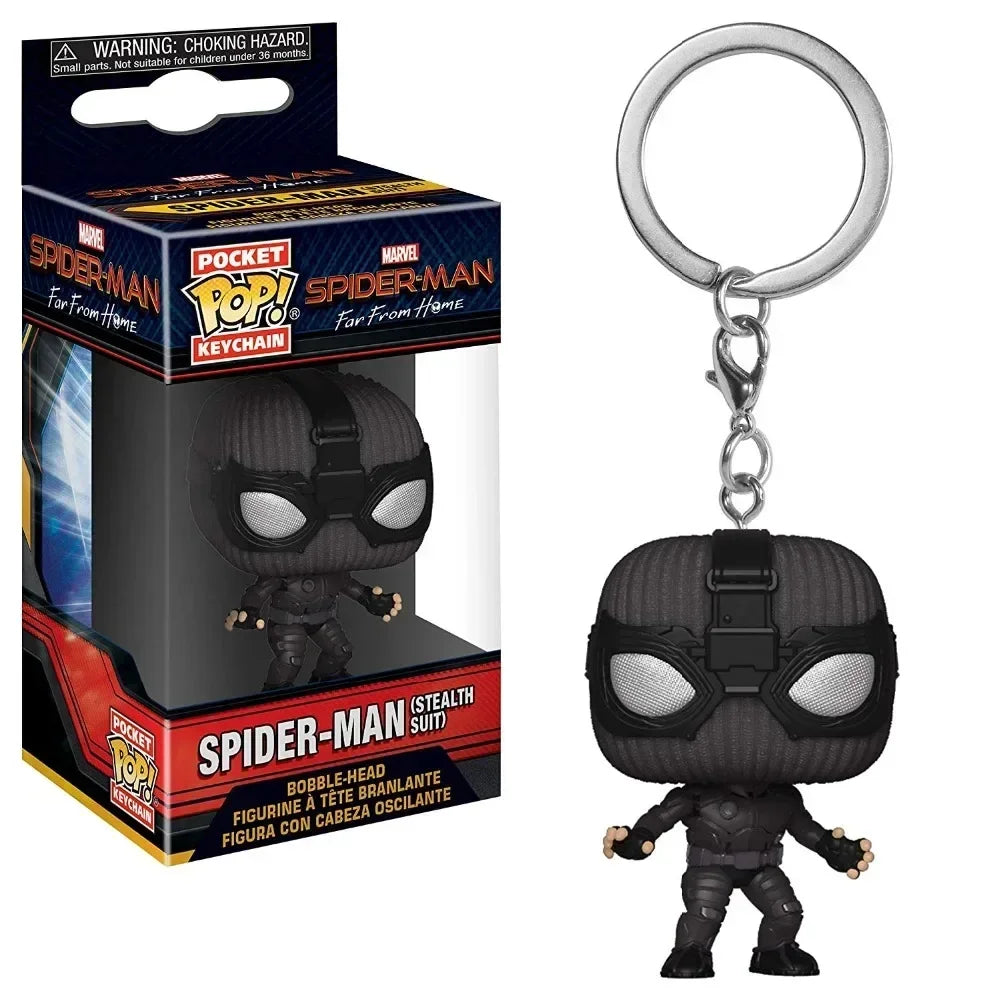 FUNKO Captain America Inro Man Deadpool Spider Man Thanos Thor porte-clés jouets poupée en vinyle figurines de jouets à collectionner meilleur cadeau pour enfant