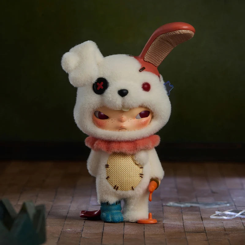 POP MART – boîte aveugle de figurines de la série de carnaval des monstres Hirono, 1 pièce/6 pièces