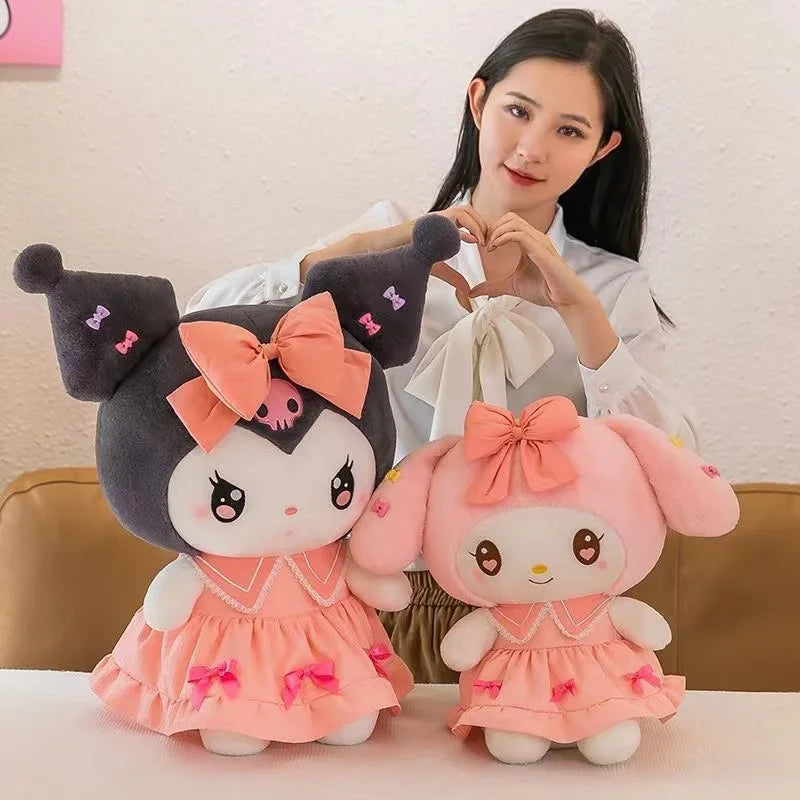 Kuromi Plüschtier Lila Kleid – Sanrio Melody Kawaii 30cm