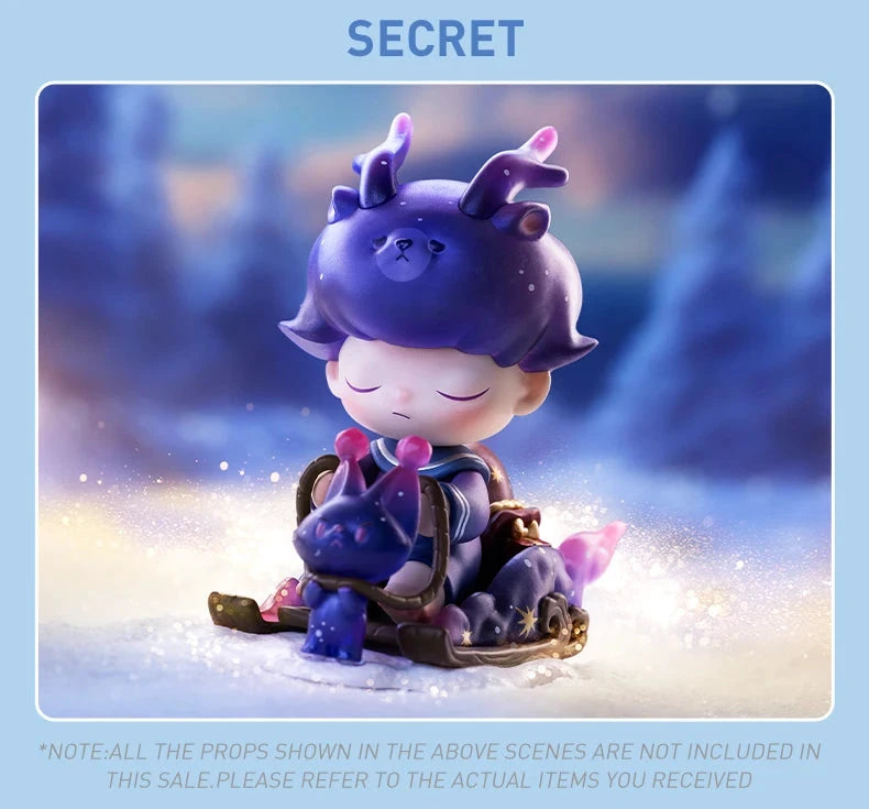 POP MART Dimoo Schneemann Serie Buchstaben Blindbox Anime Figur Guess Bag Ornament Figuren Heimdeko Puppen Geschenk