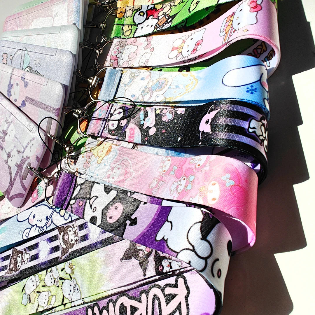 Anime Schlüsselband mit Ausweishalter – Multifunktionale Lanyard zum Umhängen