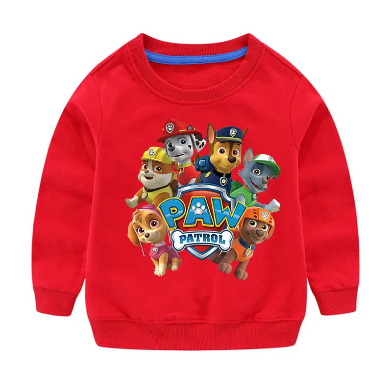 Sweat-shirt à capuche pour Sport, mignon, Paw Patrol, décontracté, dessin animé Paw Patrol, Patchwork, pull, automne, vêtements de Sport, cadeaux d'anniversaire, 2024