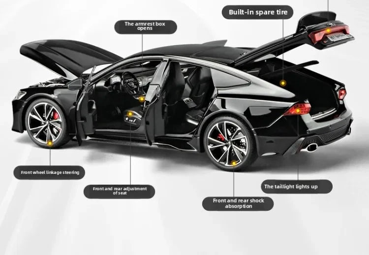 WELLY Audi RS7 Sportback 1:18 – Modèle de voiture en alliage