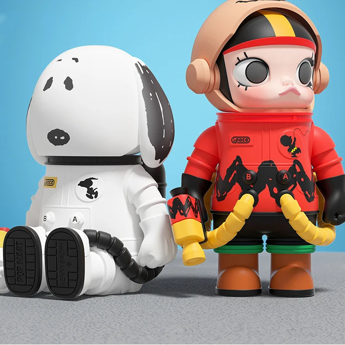 Pop Mart – Mega Space Molly 100% Charlie Brown & Snoopy – Figur