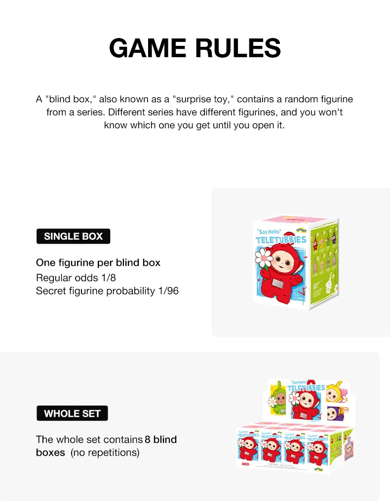 Pop Mart Figurine Teletubbies Say Hello Boite Surprise En Vinyle Edition Limitee Pour Collectionneurs by POP MART INTERNATIONAL GROUP LIMITED