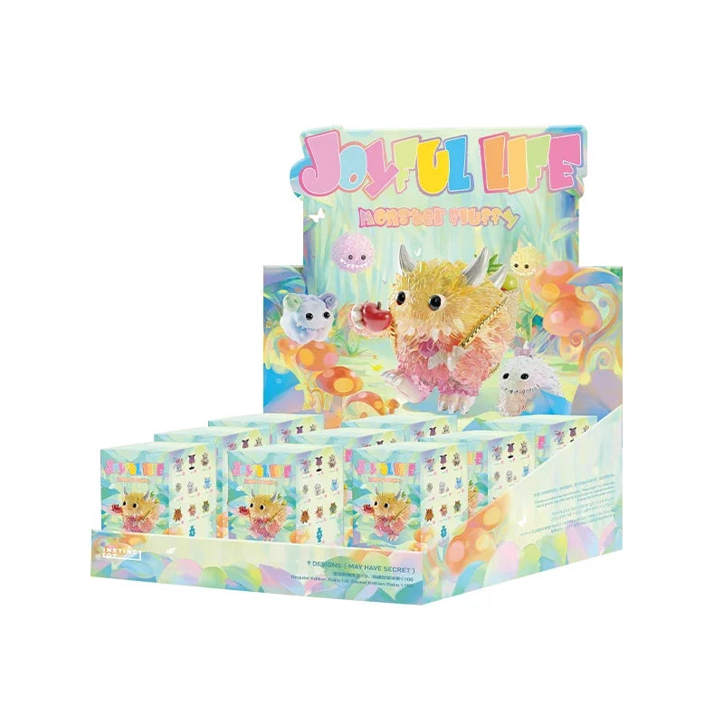 POPMART INSTINCTOY monstre moelleux vie joyeuse boîte aveugle jouets boîte mystère Mistery Caixa figurine Surpresa…