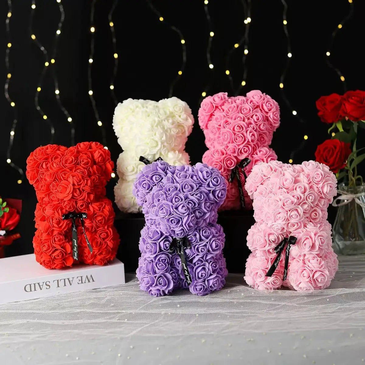 Rose Bear – Artificial Foam Rose Bear
