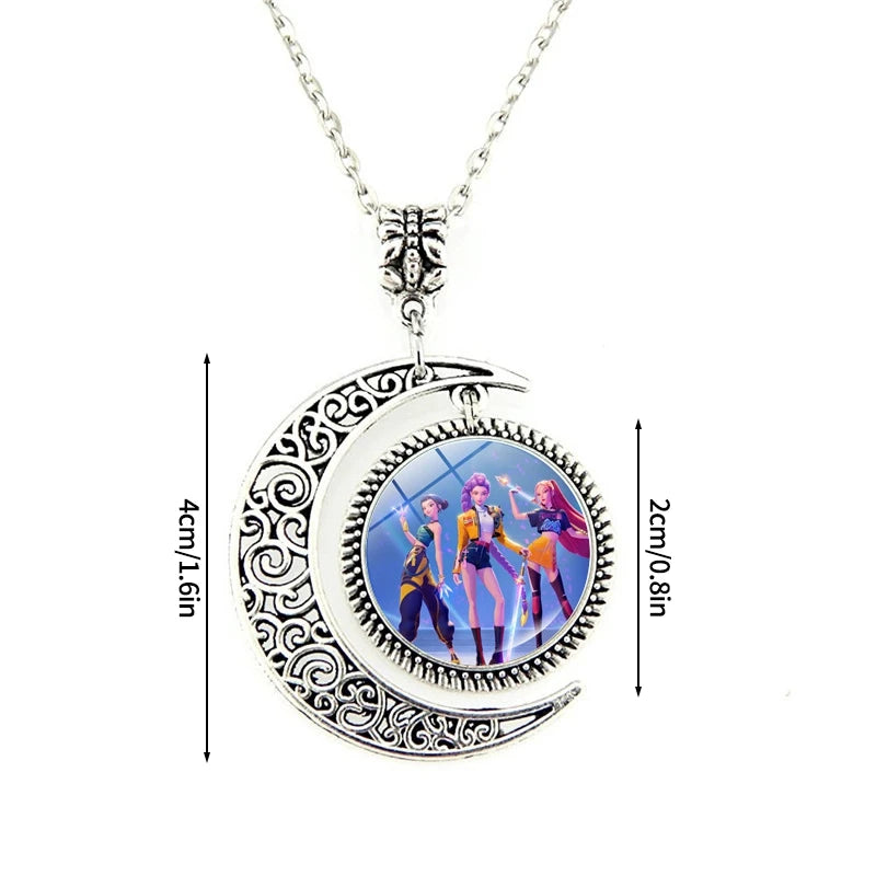 Collier Métal Coeur Démon Pendentif H Couple Kpop Idol