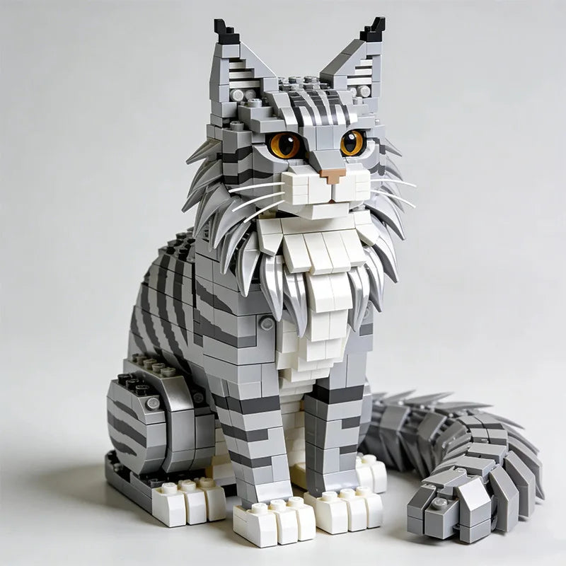 Mon Bubu Kawaii – Chat Maine Coon – Kit de Construction ABS