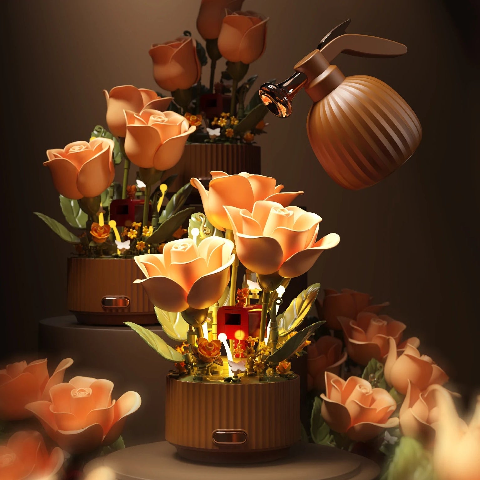 Bouquet de Roses – Kit de Construction 255 Pièces