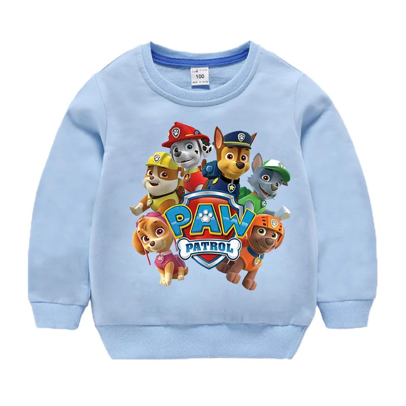 Sweat-shirt à capuche pour Sport, mignon, Paw Patrol, décontracté, dessin animé Paw Patrol, Patchwork, pull, automne, vêtements de Sport, cadeaux d'anniversaire, 2024