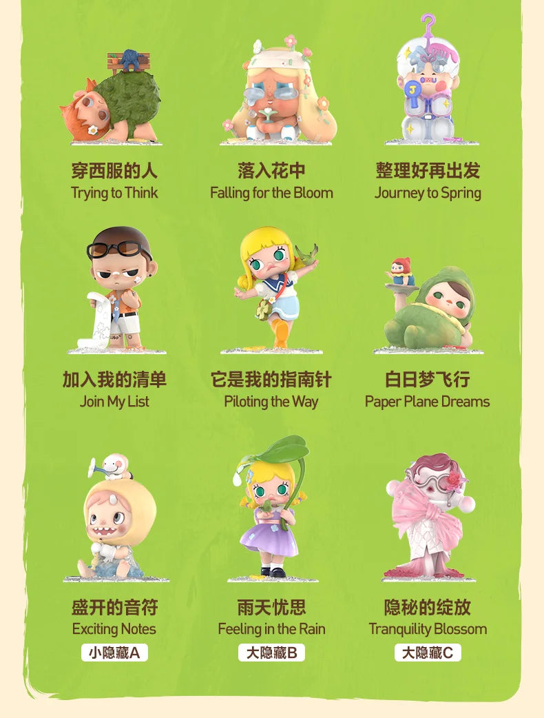 POP MART main dans la main série boîte aveugle jouets Kawaii Anime figurine Surprise boîte mystère poupées filles cadeau