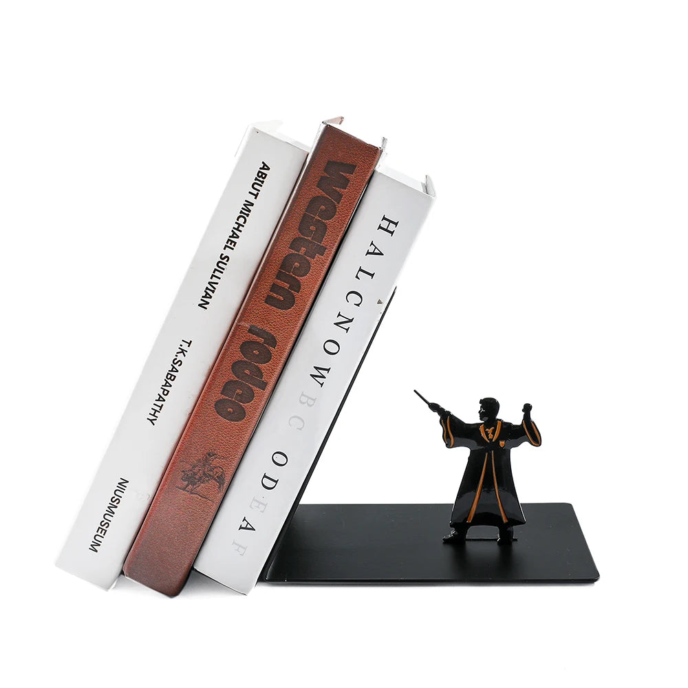 Serre-livres en métal robuste Harry Potter, pour bureau, bureau d'étudiants, décoration de maison, super cadeau, ornement de bureau