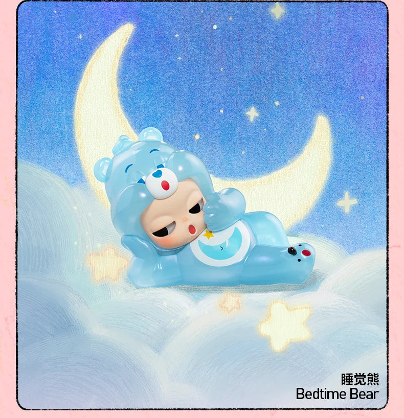 POPMART CareBears x Zsiga série boîte aveugle devinez sac décoration de bureau modèle mignon cadeau fille sac aveugle jouets Figure d'anime