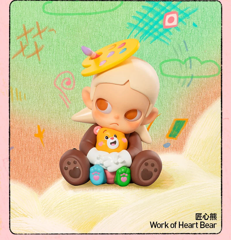 POPMART CareBears x Zsiga série boîte aveugle devinez sac décoration de bureau modèle mignon cadeau fille sac aveugle jouets Figure d'anime