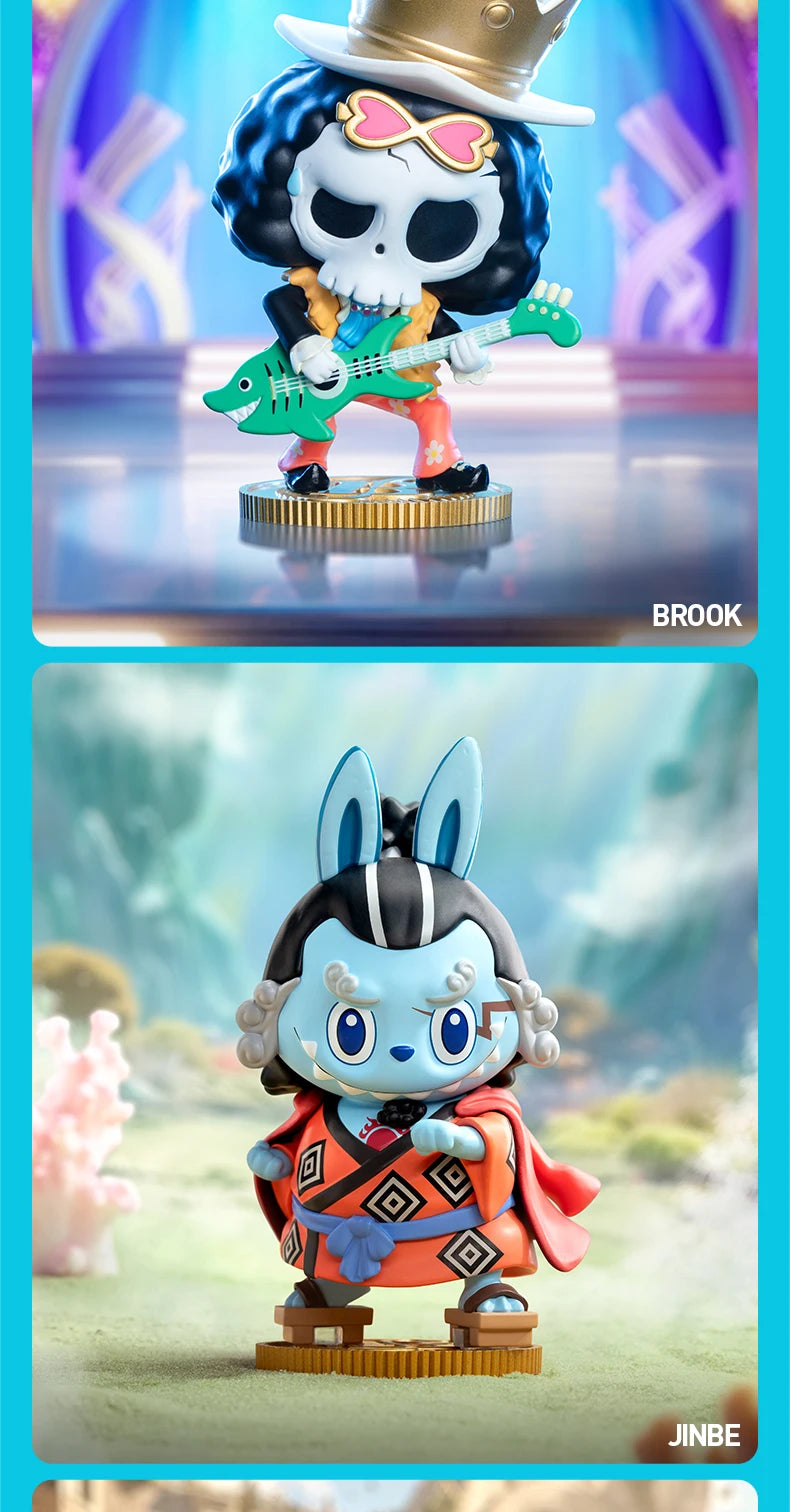 POP MART THE MONSTERS X une pièce série boîte aveugle jouets Kawaii Anime figurine Surprise boîte mystère poupées filles cadeau