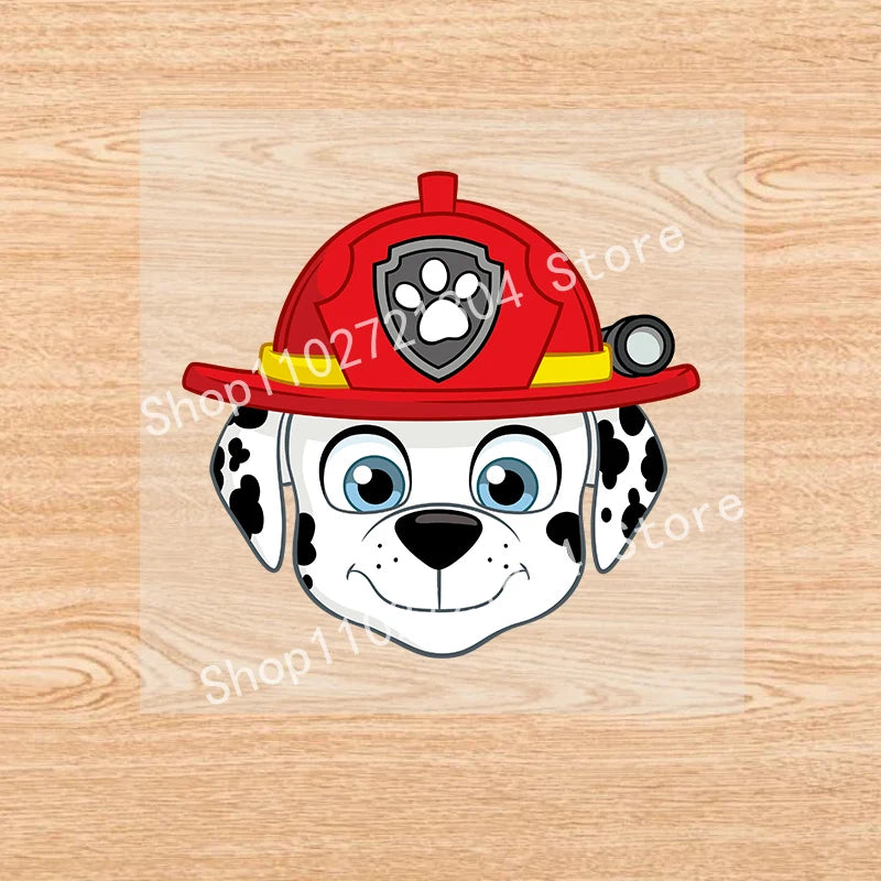 PAW Patrol-Autocollants de vêtements de dessin animé mignons, fer sur des patchs, autocollants de transfert de chaleur Anime Kawaii, cadeau de bricolage cool, fête de vacances