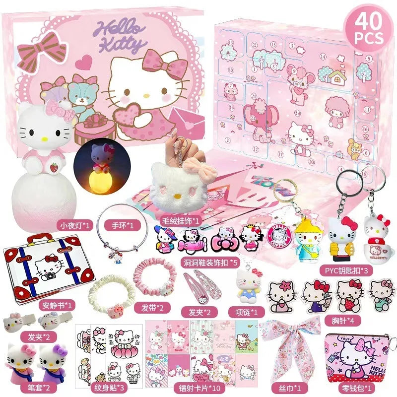 MINISO Hello Kitty Kuromi Calendrier de l’Avent Anime 24 Jours