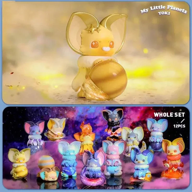 POP MART YOKI – My Little Planets Serie Blind Box Spielzeug Ratebeutel Mystery Box Mystery Box Überraschung Action Figur Niedliches Modell
