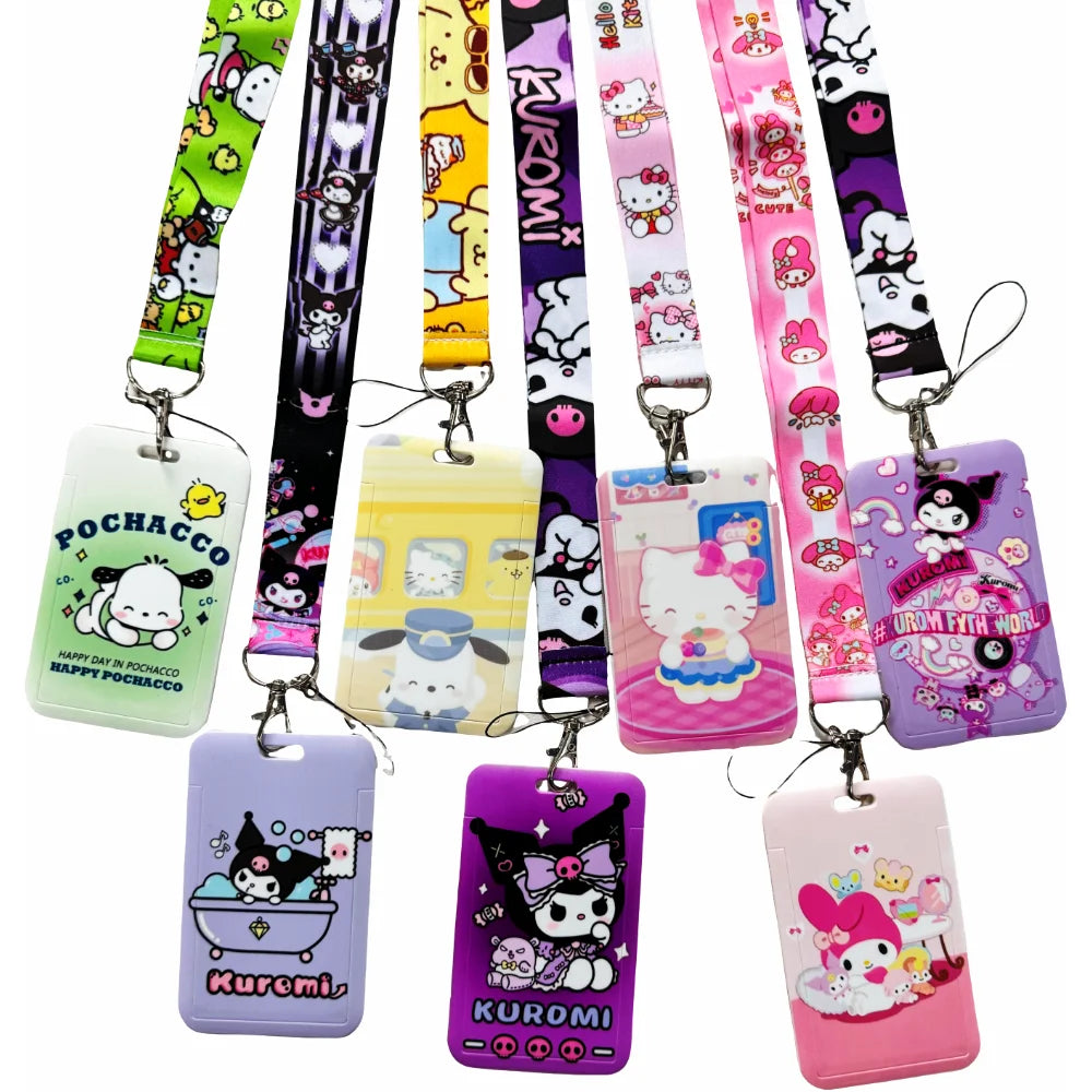 Anime Schlüsselband mit Ausweishalter – Multifunktionale Lanyard zum Umhängen