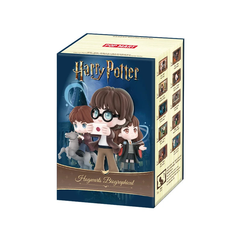 POPMART Harry Potter Poudlard série biographique boîte aveugle devinez sac jouets originaux poupée mignon Anime Figure ornements cadeau