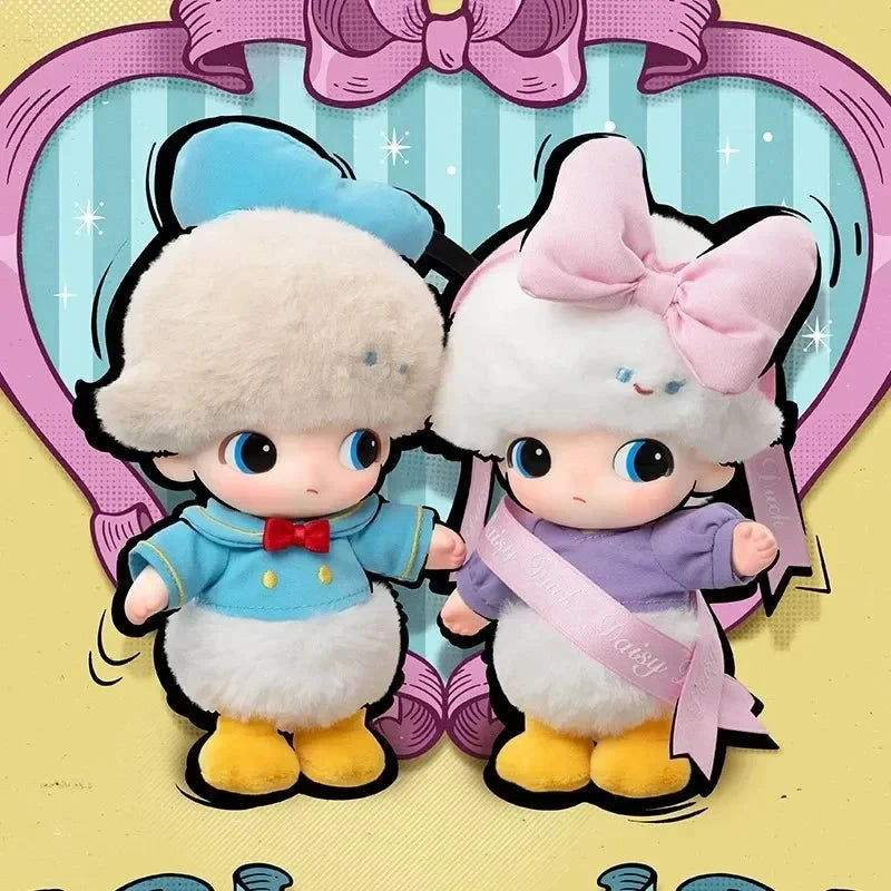 POP MART DIMOO WORLD x DISNEY Serie – Vinyl-Plüsch-Schlüsselanhänger in Überraschungsboxen, Kawaii-Anime-Figur, Überraschungskiste