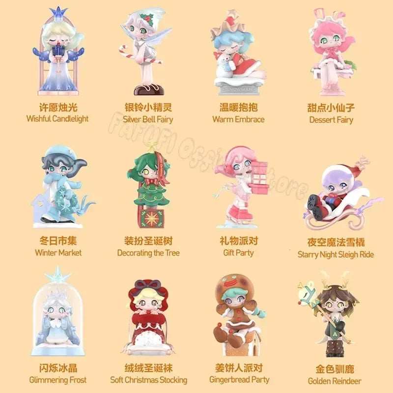 POP MART AZURA série de noël chaude véritable boîte aveugle jouets Kawaii Anime figurine Surprise boîte mystère…