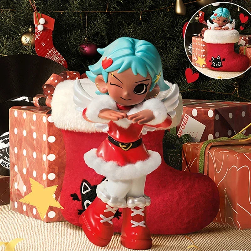 POP MART Lil Peach Riot Holiday Mixtape Series tendance aveugle boîte aléatoire jouets boîte mystère devinez sac…
